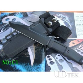 OEM EXTREMA RATIO FULCRUM BLACK TITANIUM VERSION FIXED BLADE KNIFE UDTEK00189